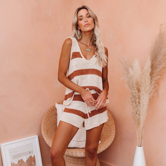 HOLLI Striped Knit Tank Top - Picture 6 of 12